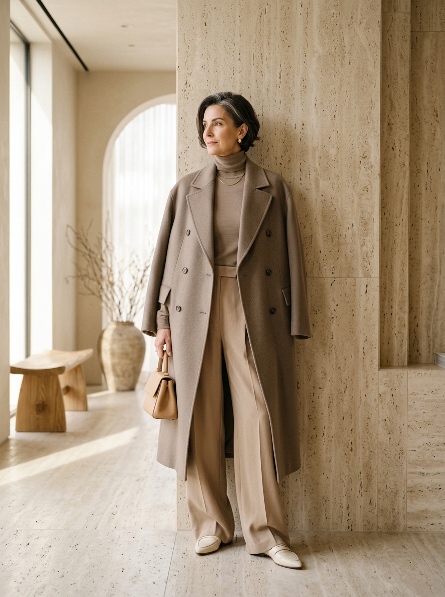 Model posing in ClothVentive tailored collection